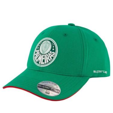 Imagem de Boné Palmeiras Bordado 6 Gomos Licenciado - Super Cap, Verde, Único