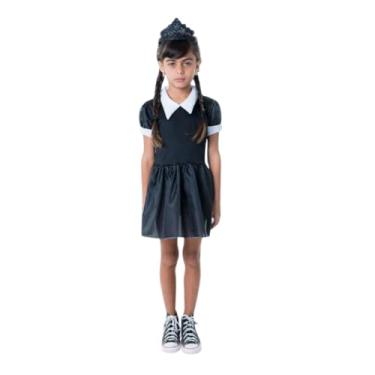 Imagem de Kit Infantil a com Vestido e Tiara, Tamanho P, 100% Poliéster, para Crianças 3 a 4 Anos, Festa Temática