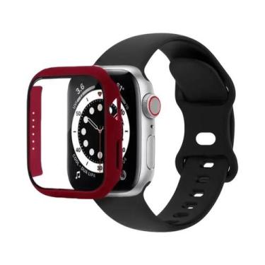 Imagem de Pulseira De Silicone Para Apple Watch 44mm 41mm 45mm 40mm 38mm 42mm Co
