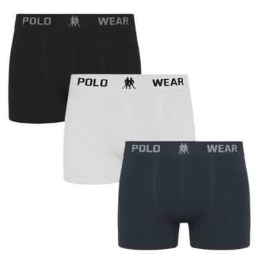 Imagem de Kit 3 Cuecas Boxer Polo Wear Masculina