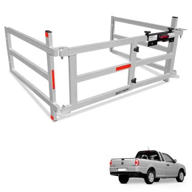 Imagem de Extensor de Caçamba Saveiro 1998 a 2009 Dobravel EDD Prata