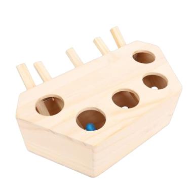 Imagem de GLOGLOW Brinquedo de Madeira Whack a Mole Cat, Brinquedos Interativos Entretenimento de Quebra-cabeça de Gato Reduz o Tédio Fácil de Montar Inteligência Tratar Scratcher Jogo Madeira Whack a Mole