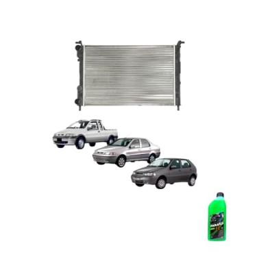 Imagem de Kit Radiador Palio Strada 1996+ com Aditivo Radiador Paraflu Verde