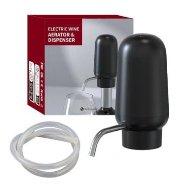 Imagem de Decantadores Elétricos de Vinho Aerador Automático Válvula Vertido Bomba Dispenser Conjunto Recarregável via USB para Af