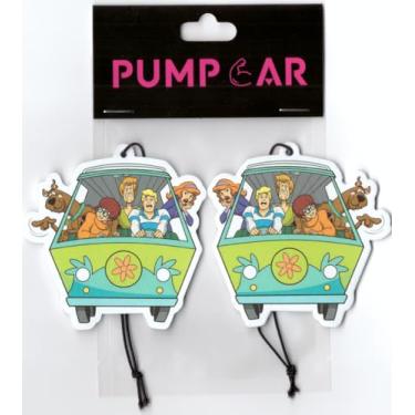 Imagem de PumpCar 2 peças scooby doo pendurado dupla face desenho animado aroma cereja engraçado aromatizador de ar carro aranha legal pendurado para espelho retrovisor acessórios interiores de carro presentes