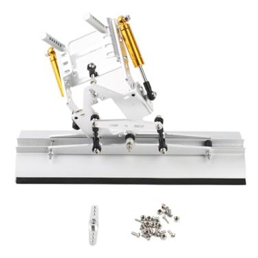 Imagem de Cuofyunl rc arado de neve de alumínio portátil leve 1/10 rc rastreador pá de neve de metal para scx10