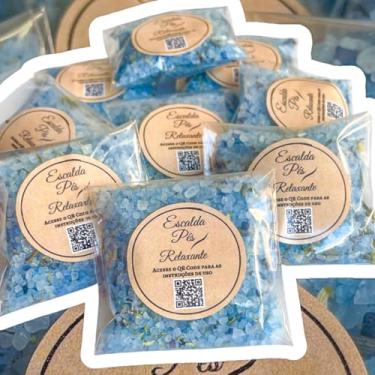 Imagem de Escalda Pés Relaxante com Lavanda e Camomila, 10 Unidades de 30 gramas, Sais de Banho Aromáticos para Pés, Presente para Clientes, Lembrancinha