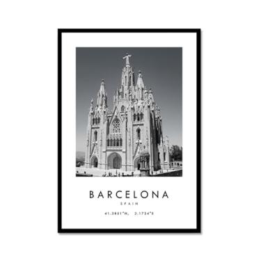 Imagem de Pôster de cidade preto e branco - impressão de viagem Roma Las Vegas Veneza Paris Sydney Amsterdam Amalfi Sanfrancisco Pintura em tela impressões de paisagem da cidade do mundo imagens de parede