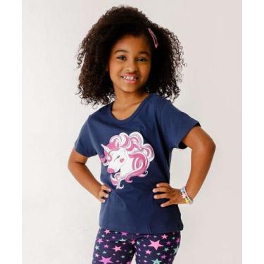Imagem de Camiseta Infantil Estampa Unicórnio Marisa Tam 4 a 10-24013, Azul, 6