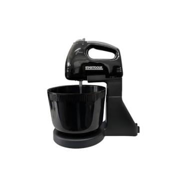 Imagem de Batedeira Elétrica 250W com Balde 2L, 7 Velocidades Ajustáveis, Batedores de Ferro Cromado, Preta, 127V Bolos Tortas Salgados