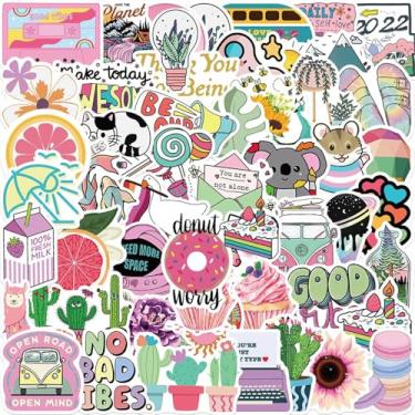 Imagem de 100 peças de adesivos pretos e brancos para meninas, adesivos legais de viagem, adesivos de vinil à prova d'água para garrafas de água, laptop, bagagem, adolescentes adultos, teclados, mochilas