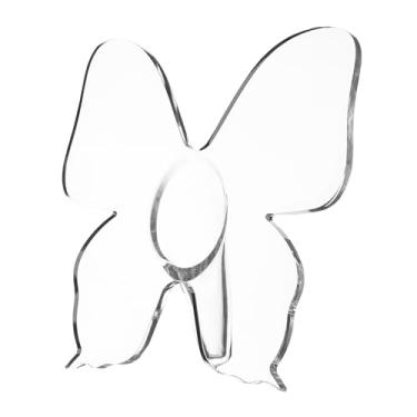 Imagem de Pacote com 2 vasos de borboleta - vaso de acrílico transparente, vaso de rosa única moderno, decoração de casa, vaso decorativo exclusivo para mesa de livros, quarto, casamento, presente de