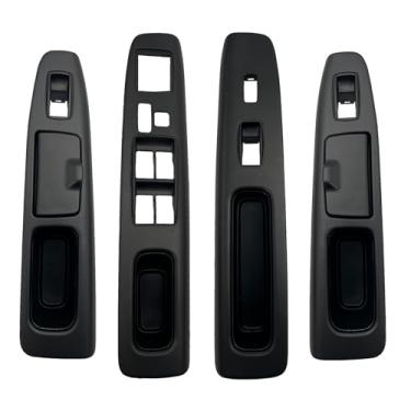 Imagem de WEZEMLIGHT Conjunto de 4 peças de painel de interruptor de janela compatível com Toyota Camry 2003-2007 OEM: 74232AA050, 74232-AA050 moldura de acabamento (preto)