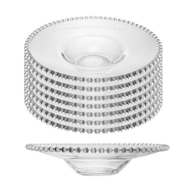 Imagem de Jogo 8 Prato De Massa Risoto De Cristal Pearl Wolff 29x6cm