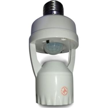 Imagem de Sensor de Presença para Lâmpada E27 Automático com Fotocélula | Detector de Movimento para Iluminação Residencial em Escadas | Garagens | Corredores | Áreas Internas e Externas - Branco