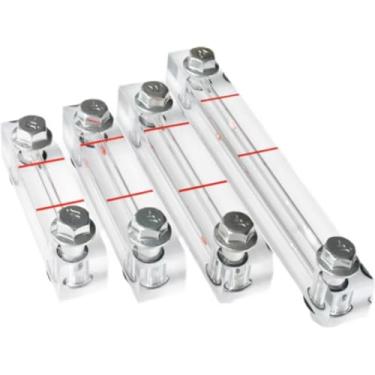 Imagem de Visor De Nível De Óleo Para Compressor De Ar De Parafuso, Distância Entre Furos De 40 A 200 Mm, Rosca M10/M12/M14, Visor De Óleo Durável De Nível Industrial (1 Unidade)(90mm Screw M10)