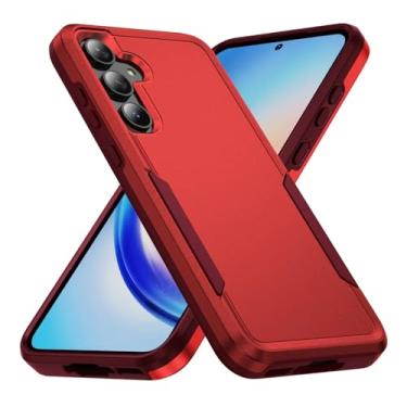 Imagem de Capa protetora Armor para Samsung Galaxy S24 Fe S22 S23 Plus S25 Ultra A06 A16 A56 A55 A35 A15 (para Galaxy S25/Vermelha)