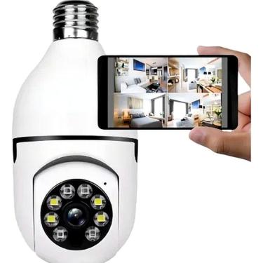 Imagem de Câmera De Segurança Wifi Ip Lampada Full Hd Visão Noturna