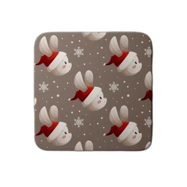 Imagem de Ladrilho Decorativo de Cerâmica Ano Novo Coelho 20cm x 20cm