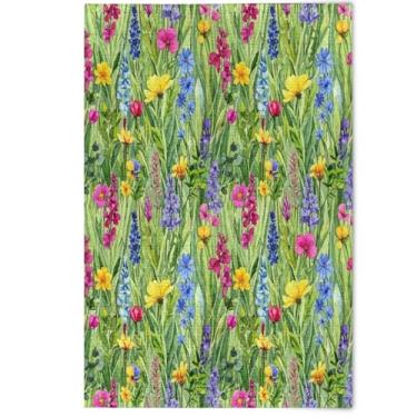 Imagem de Jigsaw Puzzle 1000 Pieces for Adults Landscape Artwork Watercolor Wildflowers Green Foliage Cool Large Puzzles Game Funny, 1000 Pieces, 29.5" x 19.7"