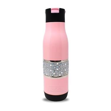 Imagem de MyBevi Copos Isolados Hollywood, Garrafa Esportiva de Hidratação de Aço Inoxidável Premium - Quente e Frio, Tampa Resistente a Vazamento, Livre de BPA | 590 ml, Sport Pink