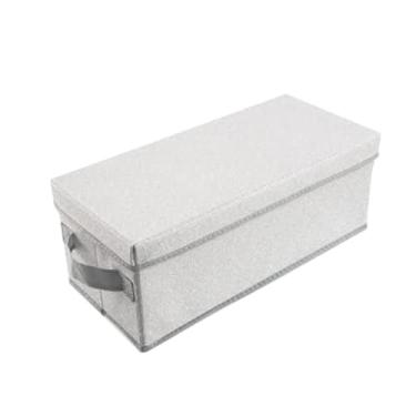Imagem de KiBcsLic Caixa organizadora de CDs e DVDs dobrável, multifuncional, portátil e à prova de poeira para mídias, ideal para escritório jogos, Cinza