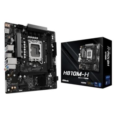 Imagem de ASRock Placa-mãe H810M-H LGA1851 Micro-ATX, suporta processadores Intel Core Ultra Series 2, DDR5 6400, PCIe 4.0, Gigabit LAN, Hyper M.2, SATA3, HDMI