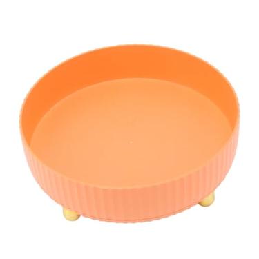 Imagem de GLOGLOW Cremalheira de Armazenamento da Cremalheira da Especiaria, Organizador Plástico Especiaria Dos Pp Com Design Antiderrapante para a Cozinha e a Despensa Nan de Rotação de 360 ​​graus (Laranja)