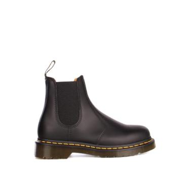 Imagem de Dr. Martens Bota Chelsea feminina, Preto liso, 12 Women/11 Men