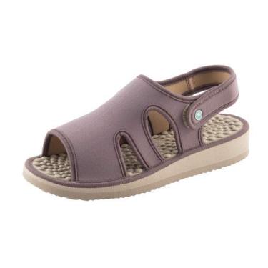 Imagem de Sandália Anabela Mundoflex - Marrom