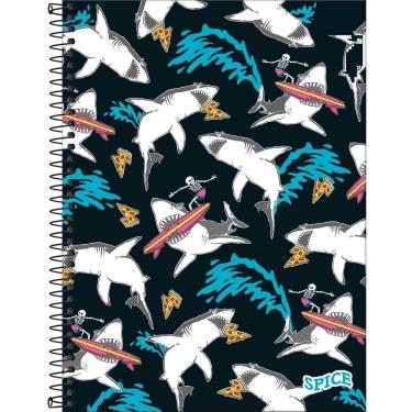 Imagem de Caderno Universitário Espiral Capa Dura 1 Matéria 80 Folhas Pautadas