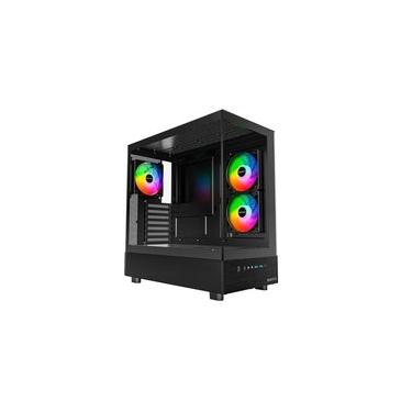 Imagem de Gabinete Gamer Montech XR, Mid-Tower, Vidro Temperado, Com 3X Fans, Preto - XRBK