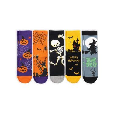Imagem de Meias COTTON DAY para crianças e meninos Fun Novelty Halloween de 4 a 