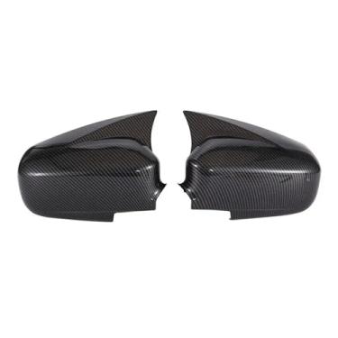 Imagem de Retrovisor lateral espelho capa asa tampa exterior porta vista traseira caso guarnição quadro adesivo de fibra de carbono olhar Compatível com honda civic 2002-2005