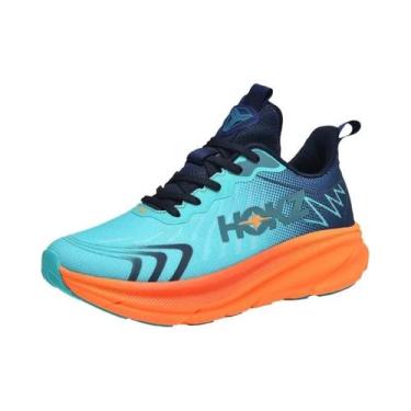 Imagem de Tênis Masculino Respirável Em Malha Para Corrida, Sola Grossa, Alta Qu