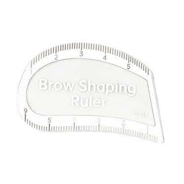Imagem de oshhni Régua para Modelar Sobrancelhas, Régua para Mapear o Arco Sobrancelhas, Modelo de Desenho Rápido para Casa e Hotel, 5.5 Cm X 3.5 Cm