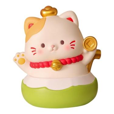 Imagem de Ｂｅｓｇａ Cofrinho em Forma de Gato, Peça Colecionável para Guardar Dinheiro, Ideal para Decorar Mesas, Quartos, Escritórios, Estantes, Entradas E Armários, Bell S, Tamanho real