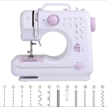Imagem de Máquina de costura elétrica portátil com 12 agulhas 110v/240v
