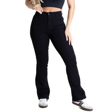 Imagem de Calça Sarja Sawary Boot Cut Petit - 281137 - preta 36-Feminino