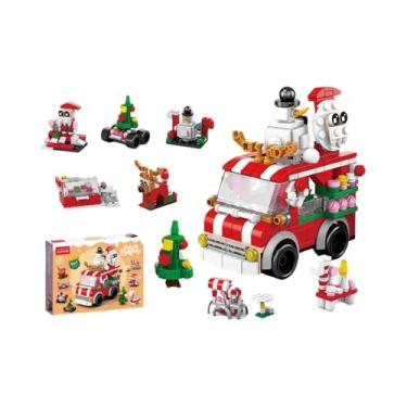 Imagem de Blocos De Montar De Vila Natalina, Brinquedo De Árvore, Tijolos De Enc