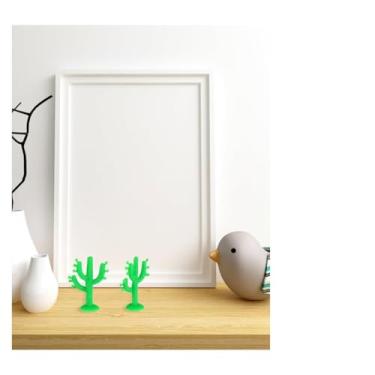 Imagem de 100 Unidades Enfeite De Cacto Decoração De Plástico Estatueta De Plástico Lembrancinhas De Festas Decorações De Festa Vasos De Plantas Decoração Artificial Miniatura Vaso De Planta