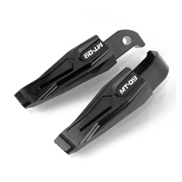 Imagem de Anti-derrapante Pés dobráveis ​​rearset para MT-03 2013-2020 MT07 MT09 TMAX 530 2013-2018 NMAX 155 2015-2018 XP 500 560(Black MT-09)