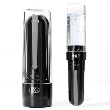 Imagem de WeWi HLTH Bidê portátil - Pulverizador elétrico portátil recarregável para bidê de viagem com 3 pressões - IPX7 à prova d'água para banheiro limpeza de higiene pessoal em casa e acampamento (preto)