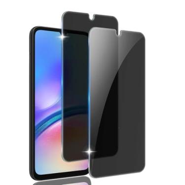 Imagem de 2 PCs com vidro temperado, para Samsung Galaxy A05 A05s, filme protetor para tela de privacidade