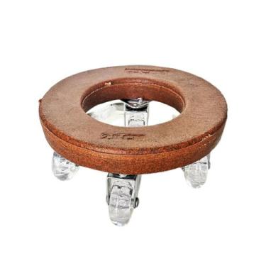 Imagem de Suporte Redondo 20cm Com Roda Para Vasos De Plantas E Flores - Alpe & 