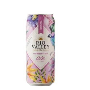 Imagem de Espumante Rosé Rio Valley Zero Álcool 269ml em Lata Leve, Refrescante e Frutado