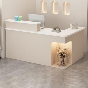 Imagem de Mesa de recepção, recepção, recepção pequena, balcão de loja, mesa de recepção em forma de L, balcão de caixa, balcão de recepção, mesa de recepção de salão, mesa de recepção em pé e balcão