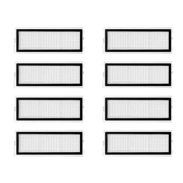 Imagem de NUHFUFA 8 peças de substituição de filtros HEPA acessórios para aspirador de pó robôs compatíveis com Robo Rock QV35A/QV35S Sweeper