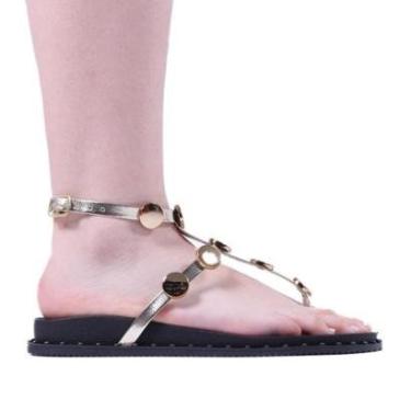 Imagem de Sandália Papete Feminina Zariff U888122 Ouro Light-Feminino
