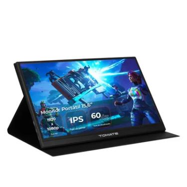 Imagem de Monitor Gamer Portátil 15,6 " Fhd, 60hz, Ips, Estudos, Conexão Usb-c Mini HDMI, Pronta Entrega